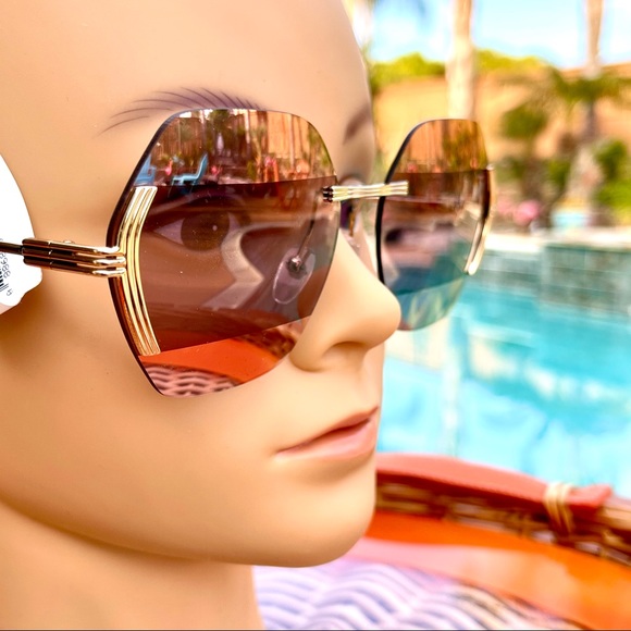 New, ETRO Metal Frame Sunglasses - Picture 13 of 15